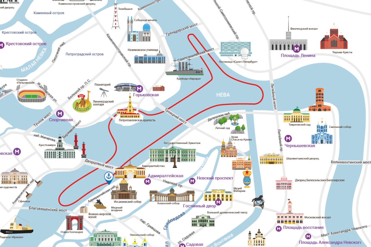 Развод мостов в Санкт-Петербурге в 2022 году